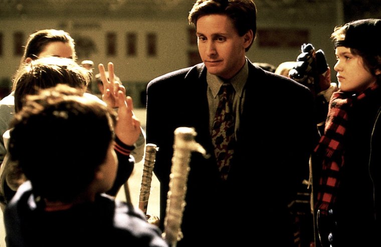 Emilio Estevez as Gordon Bombay in "The Mighty Ducks." 