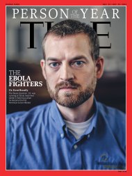 TIME Person of the Year 2014 Magazine Cover: The Ebola Fighters 141222