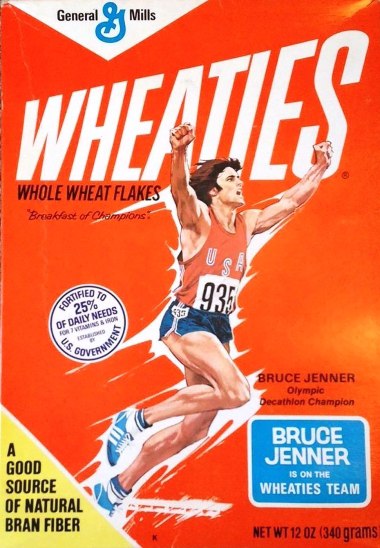Bruce Jenner on Wheaties box