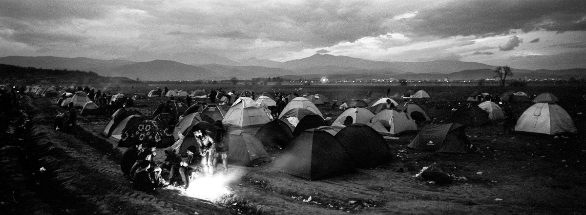 A view of the camp for refugees and migrants along at the Greek-Macedonian border, near the village of Idomeni.