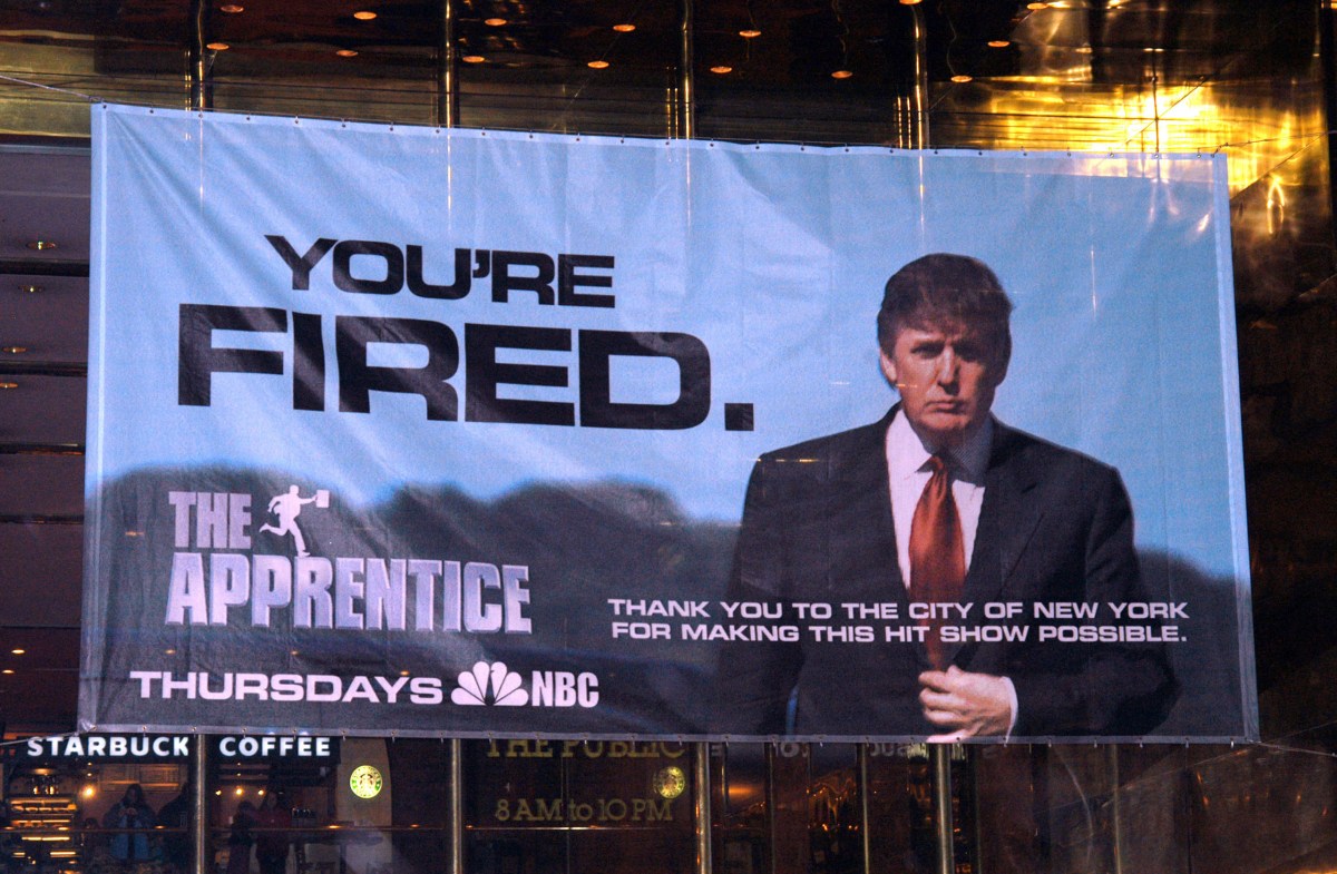 Donald Trump's 'The Apprentice' Sign Thanking New York City
