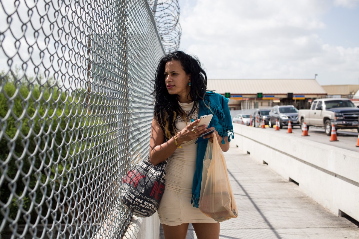 After taking buses through Honduras and Guatemala, Liset flew from southern Mexico to Matamoros, near Brownsville, Texas. On July 2, she walks along the bridge over the Rio Grande to present herself to officials and seek asylum.