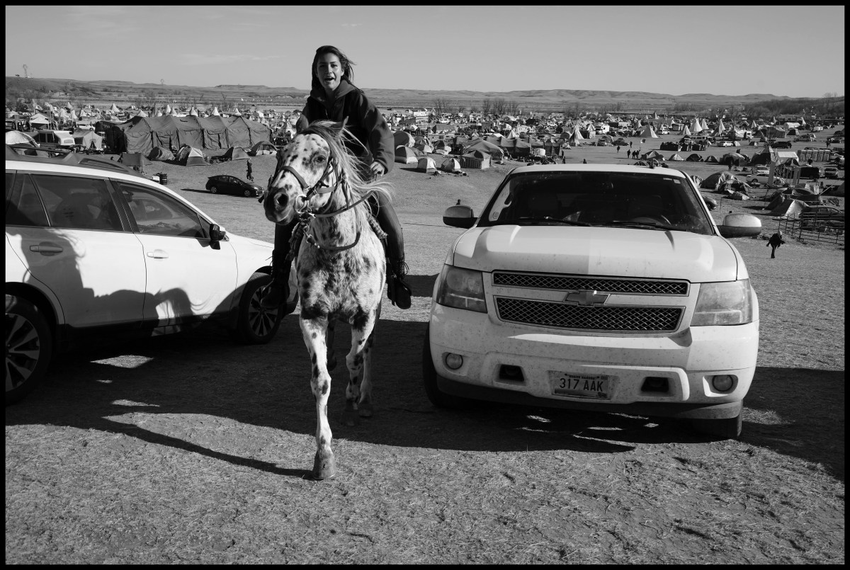 USA. Standing Rock, ND. November 2016. Standing Rock Sioux Indian Protest Camp.