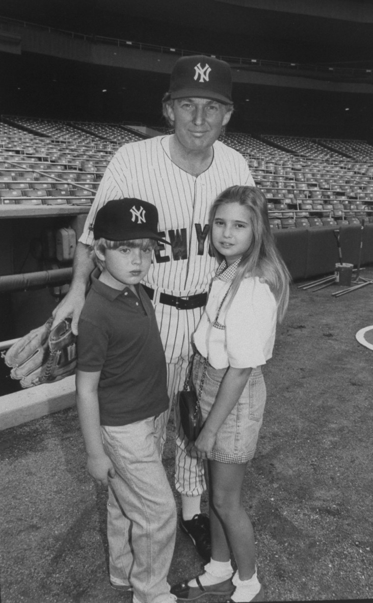 Donald Trump With Children Eric And Ivanka