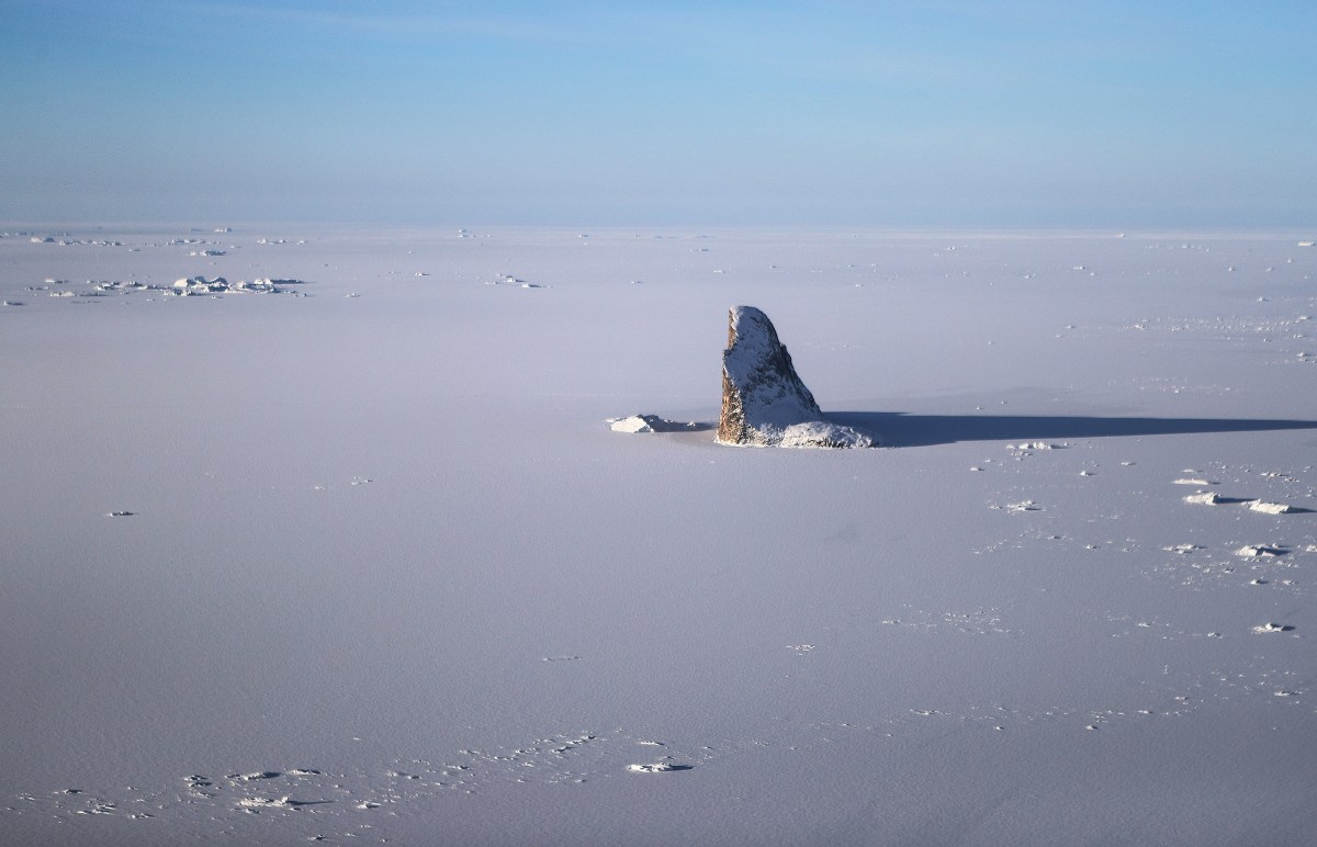 Sea ice along the Upper Baffin Bay coast on March 27.