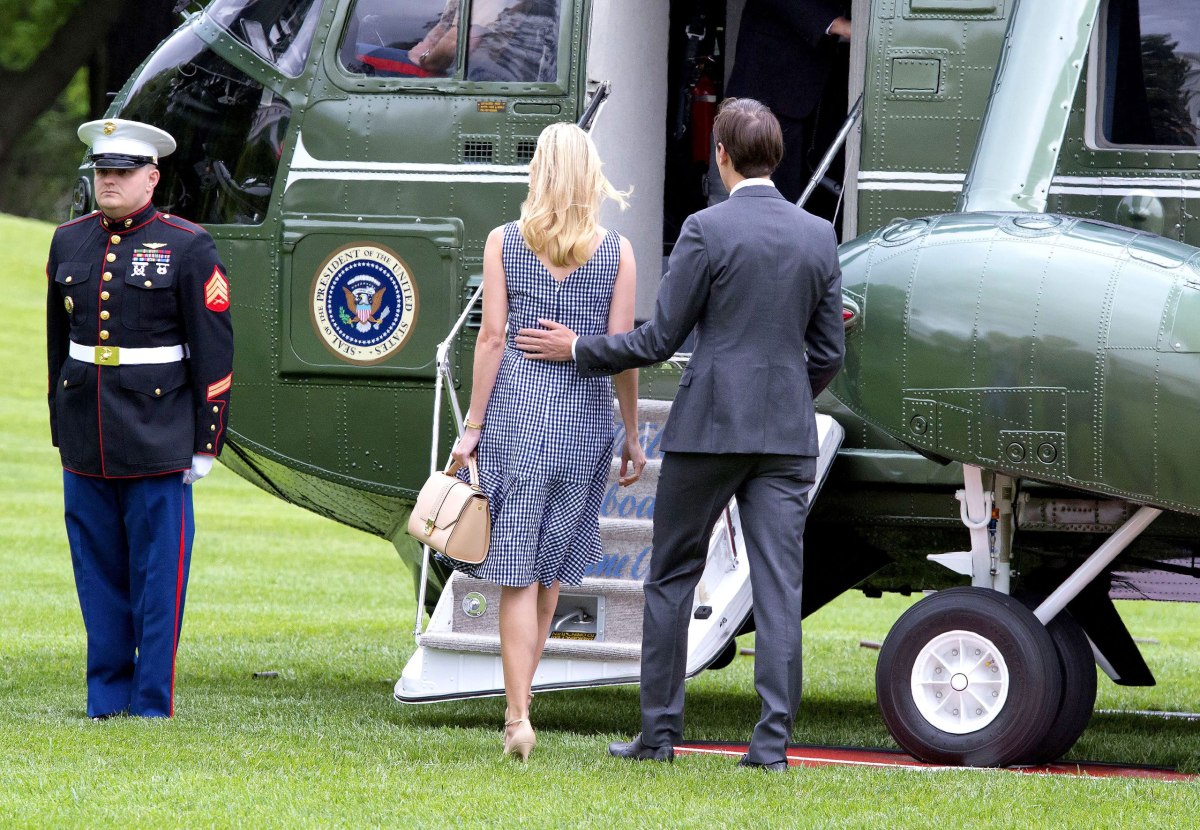 Donald Trump departs the White House, Washington DC, USA - 04 May 2017