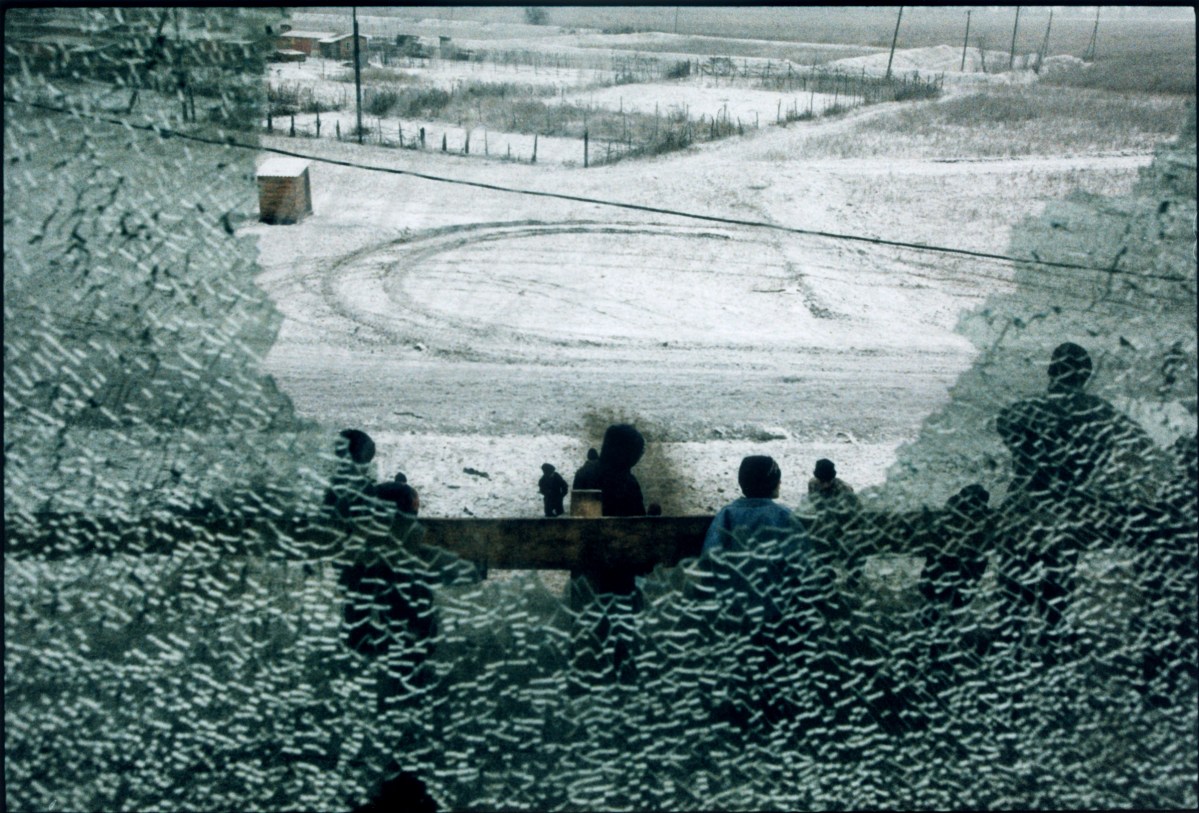 Chechnya, Grozny, Ingushetia, refugees staying in train carriage. Stanley Greene—NOOR