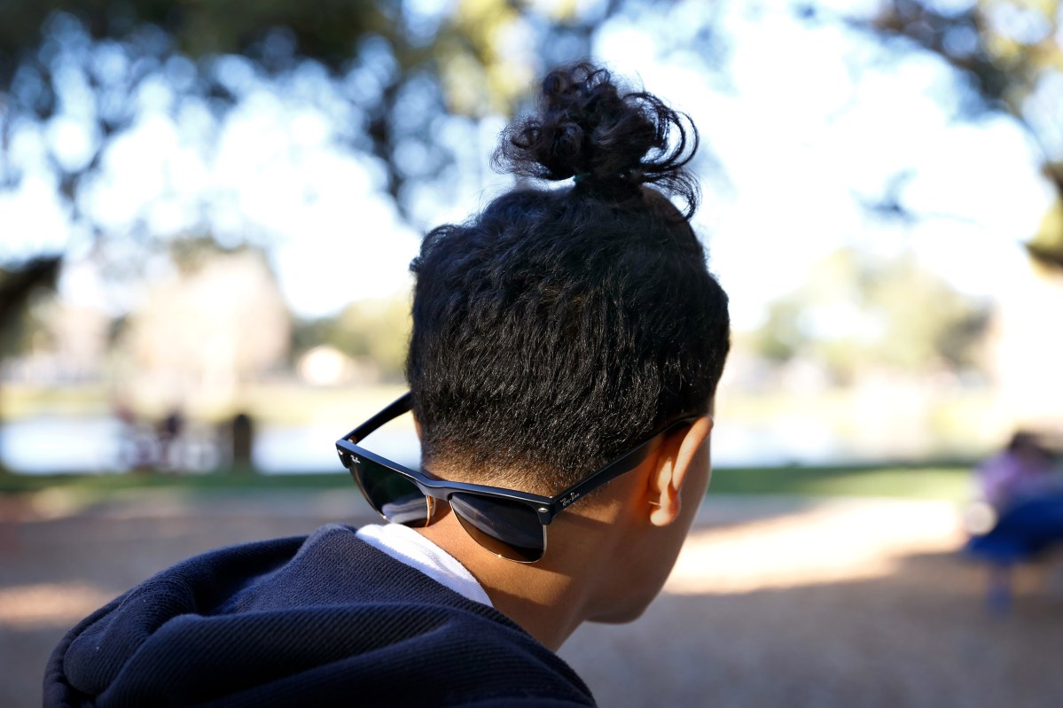 <span class="credit">Preston Gannaway—Preston Gannaway</span><span class="caption">Kaliesha Andino visits a park in Orlando, Fla. February 10, 2017. </span>