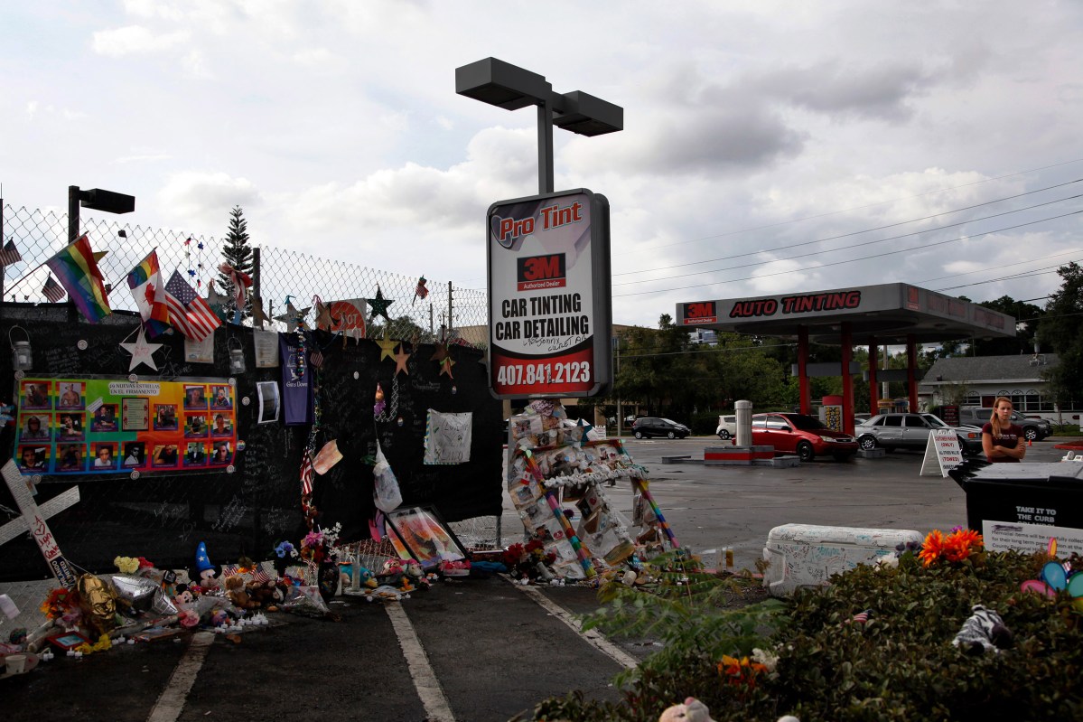 Outside the Pulse nightclub in Orlando, Fla., on Wednesday, September 14, 2016. Just three months after a mass shooting that killed 49 people, the deadliest in this country's history.(Photo by Preston Gannaway Â© 2016)