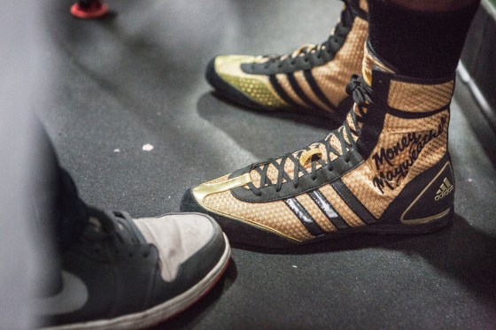 Mayweather's boxing boots.