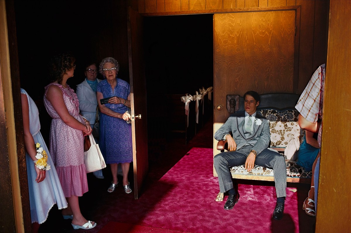 USA. Nevada. Las Vegas. A wedding chapel. 1982.