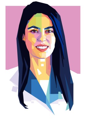 An illustration of Basima Abdulrahman a Sustainable architect, Iraq